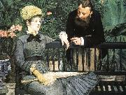 Edouard Manet In the Conservatory China oil painting reproduction